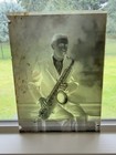 Antique Glass Negatives Lot Of 2 Saxophonist Matched Pair 5 X 7