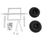 1500 Lbs Capacity Log Skidder Heavy Duty Log Holder  Log Dolly With Chain Silver