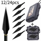 12x Arrowheads Broadheads 150grain Archery Broad Arrows Heads Screw Tips Archery