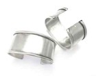Hole Bracelet Blanks Cuff Adjustable Bangle Base Antique Silver Plated G27182