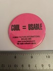Cool   Usable Human Factors International Computer Pin Back Button P199
