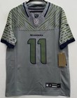 Jaxson Smith-njigba  11 Kids Jersey Gray Rival Jersey Youth Medium Stitched