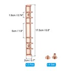 A6 Ring Binder Mechanisms  2 Set 6-hole Replacement Binder Planner  Rose Gold