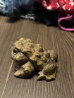 Vintage Japanese Wood Carving Frog Or Toad Sugi Cryptomeria Wood