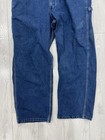 Vintage Carhartt Denim Overalls Jeans Pants 38x30