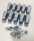 Set Of 10 Ludwig Large Classic Bass Drum Lugs Chrome With Screws