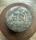 Guatemala 1925 Historic Relic Troquel Matriz De Acu  acion 25 Cents Provisional