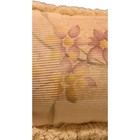 Croscill Accessories Floral Iris Throw Pillow Fringe Beige Purple Pink 16  X 12 