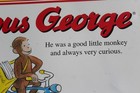 Extra Large Curious George Lunch Storage Box Vtg Good Monkey 13 X 9 Inches Rare