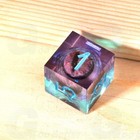 7pcs Purple Demon s Eye Liquid Core Dnd Dice Set For Dungeons And Dragons Ttrpg