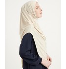 Modefa Premium One Piece Easy Islamic Muslim Instant Long Hijab     Pale Beige