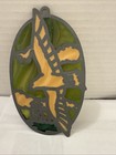 Vintage Metal Coastal Seagull Lighthouse   Sea Sun Catcher Stain Glass
