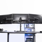 Vivo Triple Monitor Mount Adjustable Desk Free Stand For 3 Lcd Screens Upto 24 