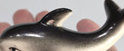 Vintage Dolphin Ornaments Ceramic Porcelain Hand Painted Set Of 2