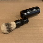 The Art Of Shaving Turnback Silvertip Badger Travel Brush In Black Rare