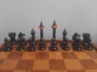 Large Antique Chess Set