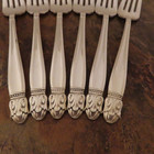 Holmes Edwards Danish Princess Set Of 6 Salad Forks Silverplate Flatware Lot C
