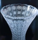 Czech Bohemia Crystal Glass - Cut Heavy Crystal Vase  41cm 16  1pcs