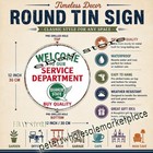 Service Department Motor Oil Advertising Reproduction Metal Sign 12in