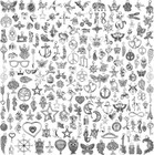 200 Pcs Wholesale Bulk Lots Jewelry Making Charms Mixed Smooth Tibetan Silver   