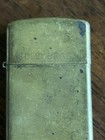 Zippo Lighter Solid Brass H Xiv Slim Skinny Old Vintage