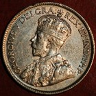 1917 25 Cents George V Silver Newfoundland Km 17