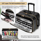 18 Inch Rolling Makeup Train Case  Extra Large Travel Cosmetic Organizer Storage