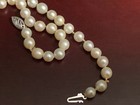 20    Beautiful Vintage And Authentic 7mm Pearl Necklace W 14k Gold Clasp
