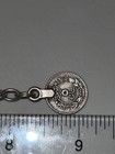 Hammered Silver-tone Square Plate Link W  Ottoman Empire Coin Bracelet