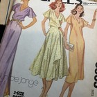 Uncut Vintage 1979 Mccall   s 6563 Sz 8 10 12 Flowing Wrap Skirt Or Dress   Top