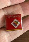 Vintage Rare Apple Llc 80s Macintosh Computer Rainbow Enamel Brass Logo Pin