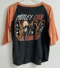 Motley Crue U s  Tour 1983 Vintage Original Concert T-shirt 3 4 Sleeve Jersey