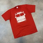Vintage 80s Doc Currey Greyhound Tee Shirt Fits M Red Bus Ol    Dog Retro 1980s 