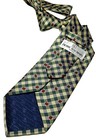 Pierre Balmain Vintage Tie Silk Ladybug   Check Pattern Green Red Ties Rare