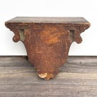 6  H Antique European Carved Wood Corbel 7 5 X 4 5  Shelf