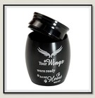 1 57 In Black Mini Pet Memorial Small Urns For Dog Cat Ashes Stainless Steel