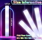 100 Pcs Led Foam Sticks Bulk White Light Up Sticks Flashing Glow Wedding