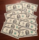 Lot Of 5 Rare Crisp Two Dollar Bill Uncirculated Sequential Serial    2 Bill