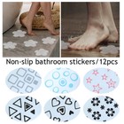 12pcs Non-slip Peva Stickers Decals Tape For Bath Tub Stairs Shower Room    