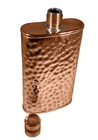 Jacob Bromwell 10 Oz  Handmade Roosevelt Copper Flask Hand-hammered  New