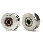 2pack Wheel Bearing U Groove Pulley U Groove Stainless Steel Wheel U Groove