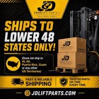 Bf2-2-a Universal Forklift Seat Non-suspension Black Vinyl