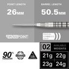 Exo Edition 90  Tungsten Steel Tip Darts Set     24g Barrel Sp02     Steel Tip Da   