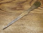 Vintage 1930   s Brass Advertising Letter Opener Desk Tool U s  Patent Attorney Ad