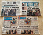 Lot Of 4 Clinton Election Newspaper 1992-93 Chicago Usa Today Rockford