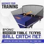 Joola Ipong Carbon Fiber Table Tennis Ball Catch Net - Practice Gray black