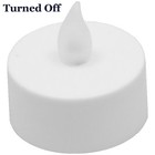 Qty 24 Battery Operated  Flickering White Led Tealights Tea Lights Flameless