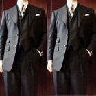 Black Men s Suits Wedding Groom Tuxedo Slim Fit Formal Business Casual 3 Pieces