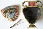 Metal Souvenir Salt saccharine pill Box Vintage 1960s Mid-century Jerusalem