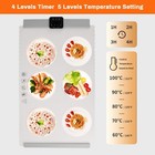 Electric Warming Tray L 26 x 15 5  Portable Rollable Food Warmer 5 Temperature